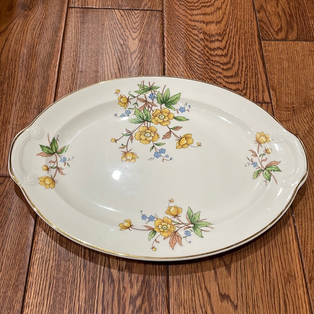 Taylor Smith Taylor Oval Platter 12”- Vintage Plate